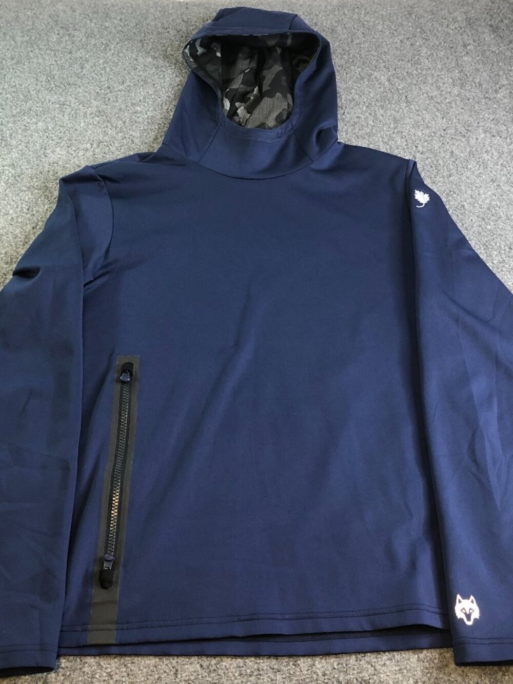 Greyson Cokato Performance Hoodie Mens Medium Blue Camo Golf Stretch